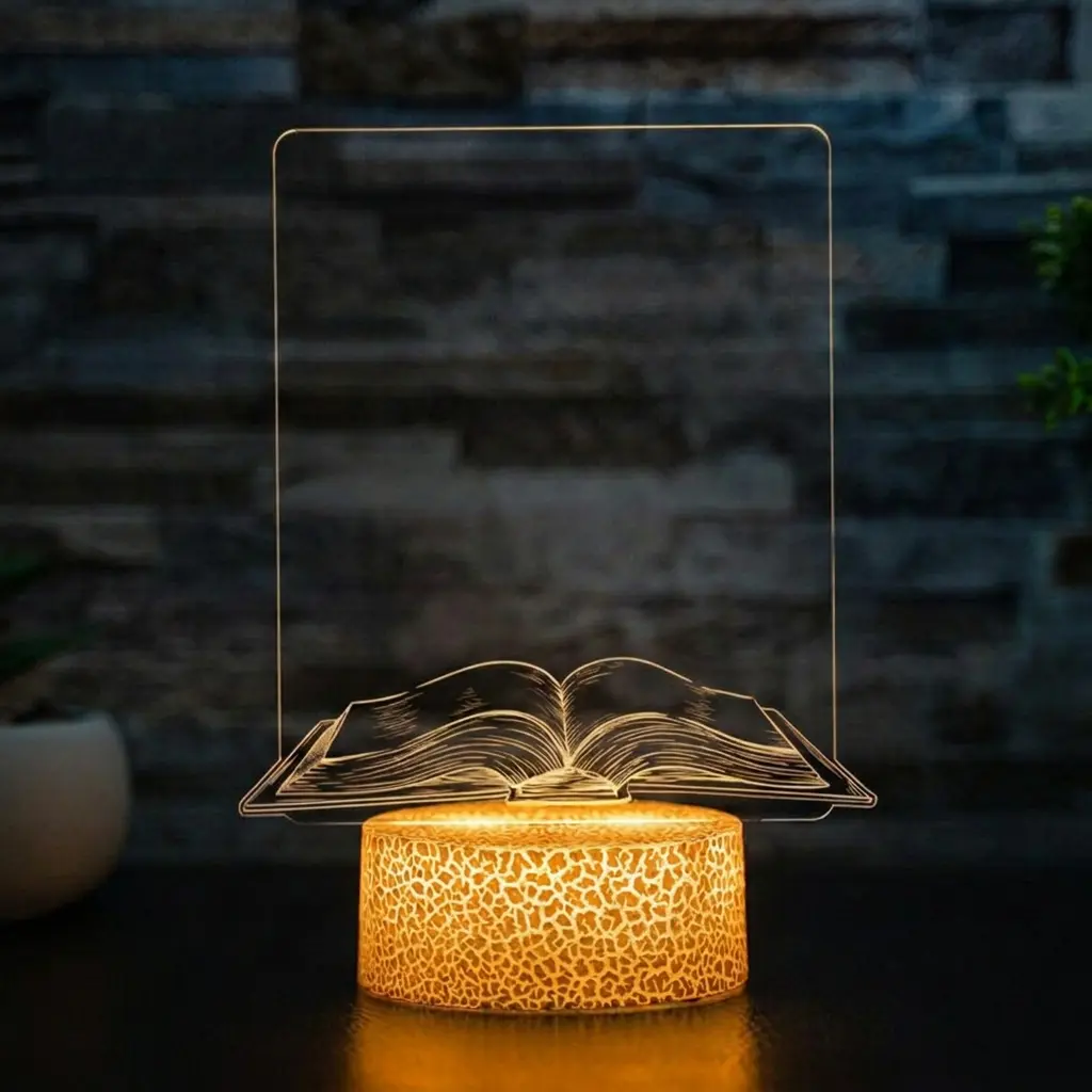 Lampă cu rugăciune gravată